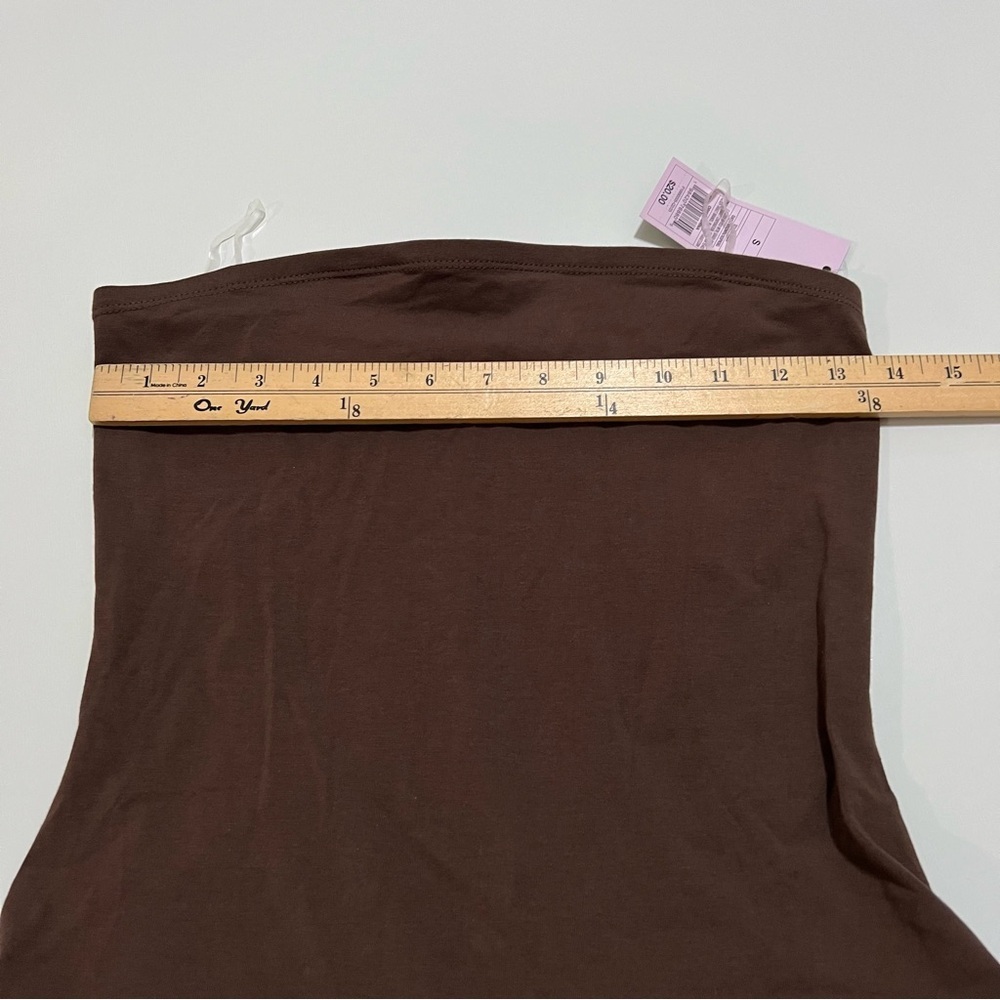 ❤️3/$15 NWT Wild Fable Women's Mini Babydoll Dress- Dark Brown (S) - Picture 6 of 8